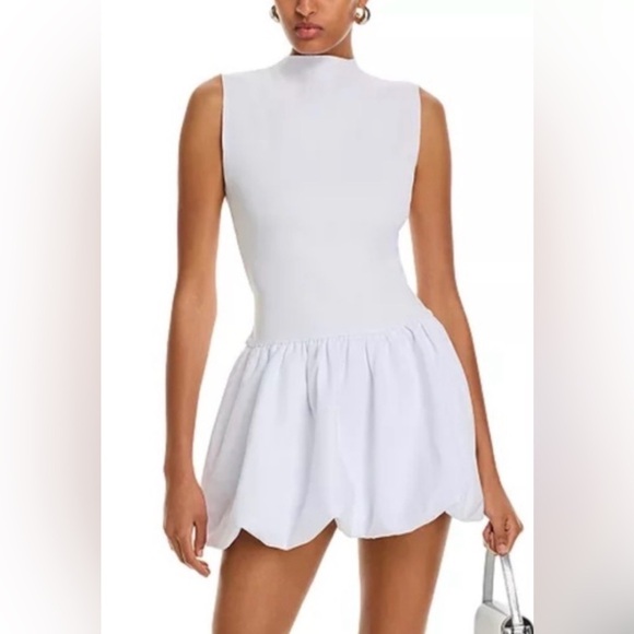 Aqua Dresses & Skirts - NWT AQUA Ponte Mock Neck Bubble Mini Dress